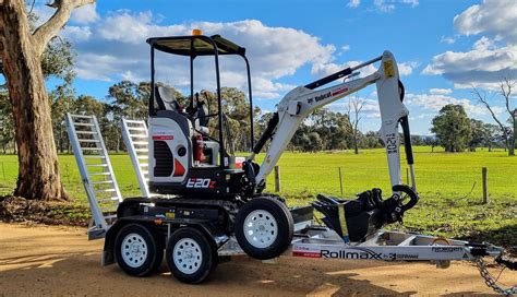 how to load a mini digger on a trailer|mini digger trailer for sale.